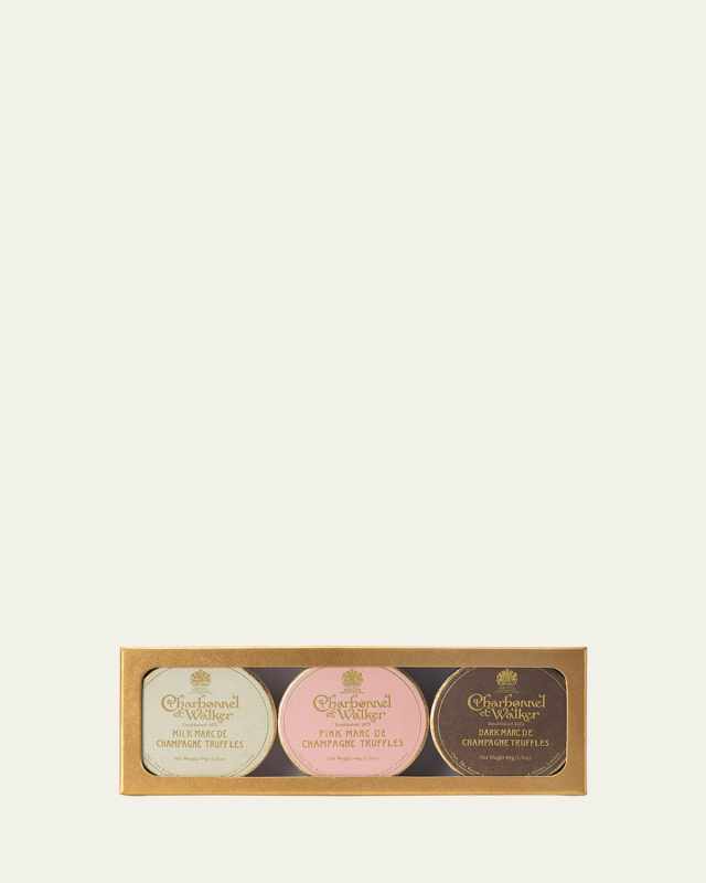 Marc de Champagne Small Trio Truffle Set